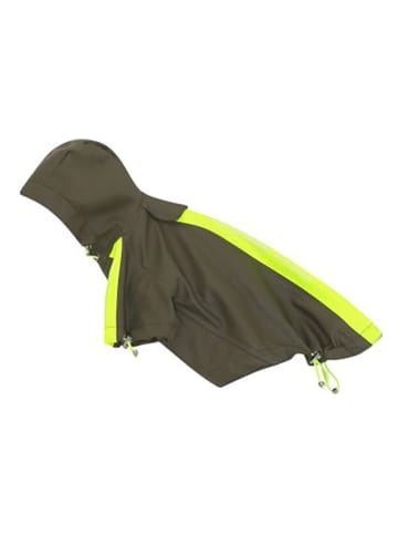 VOV & VUF Hondenregenmantel kaki/geel