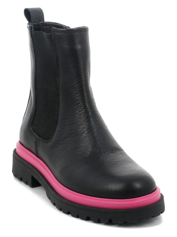 Grünland Junior Leder-Boots in Schwarz