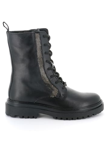Grünland Junior Leder-Boots in Schwarz