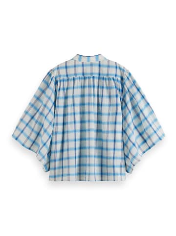 Scotch & Soda Blouse wit/blauw