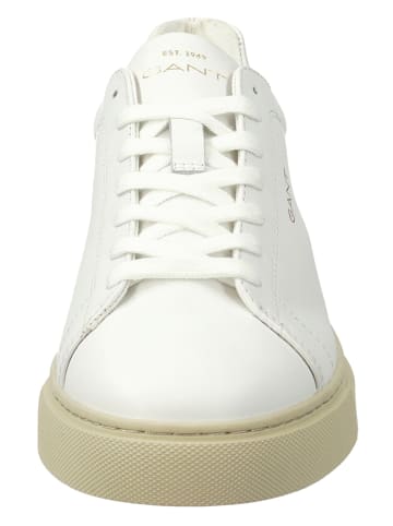 GANT Footwear Skórzane sneakersy "Julice" w kolorze biało-jasnobrązowym