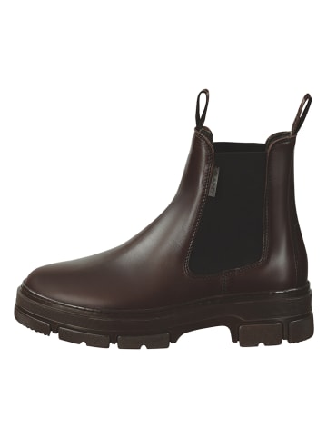GANT Footwear Skórzane sztyblety "Monthike" w kolorze brązowym