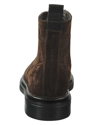 GANT Footwear Leren boots "Boggar" bruin
