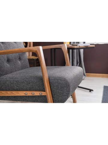 Scandinavia Concept Fauteuil "Kemer" donkergrijs - (B)69 x (H)80 x (D)83 cm