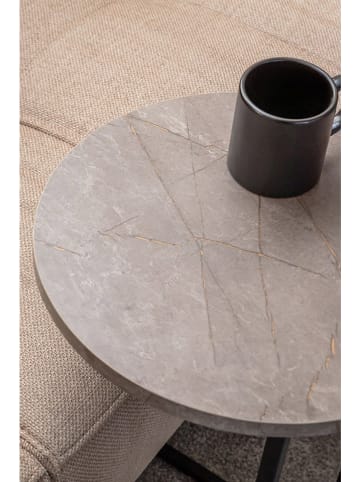 Scandinavia Concept Beistelltisch "Mitazor" in Grau/ Schwarz - (H)57 x Ø 38 cm