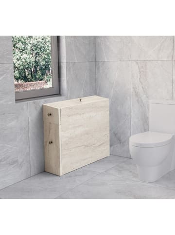 Scandinavia Concept Badschrank "Calencia" in Beige - (B)19 x (H)55 x (T)60 cm