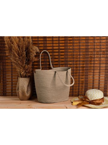 Scandinavia Concept Shopper "Ezekiel" beige - (B)46 x (H)46 x (D)18 cm