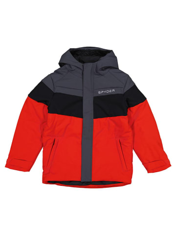 SPYDER Ski-/snowboardjas "Youth" rood/grijs