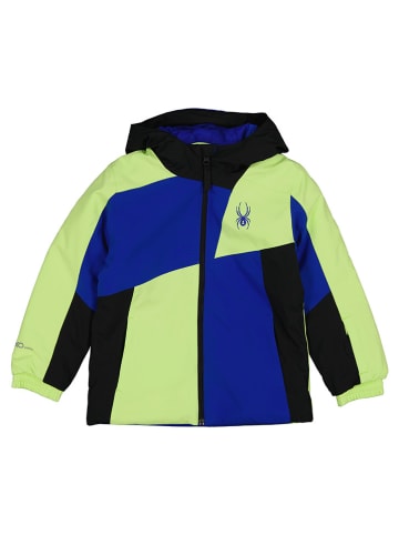 SPYDER Ski-/ Snowboardjacke "Ambush" in Grün/ Blau/ Schwarz