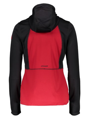 SPYDER Fleecepullover "Charger" in Rot/ Schwarz