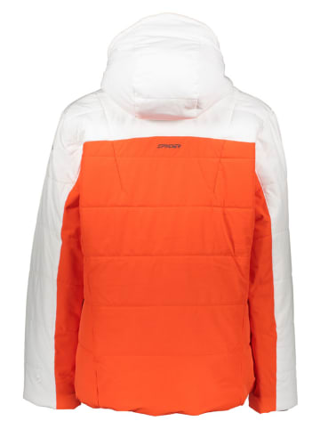 SPYDER Ski-/snowboardjas wit/oranje