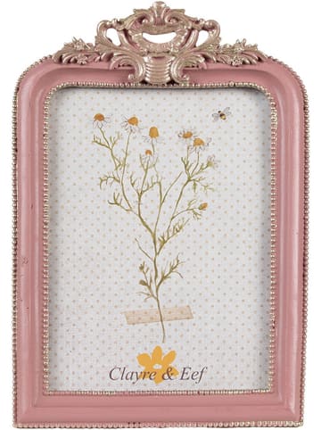 Clayre & Eef Bilderrahmen in Rosa - (B)13 x (H)20 x (T)2 cm