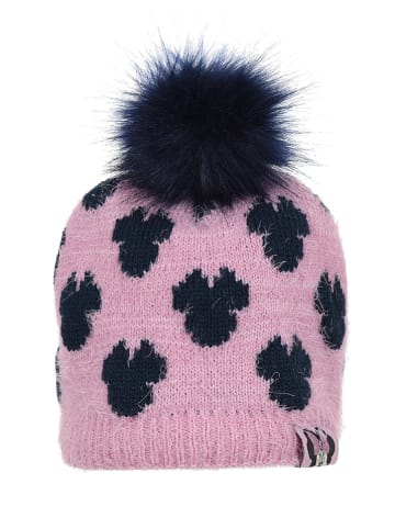 Disney Minnie Mouse Muts met pompon "Minnie" lichtroze