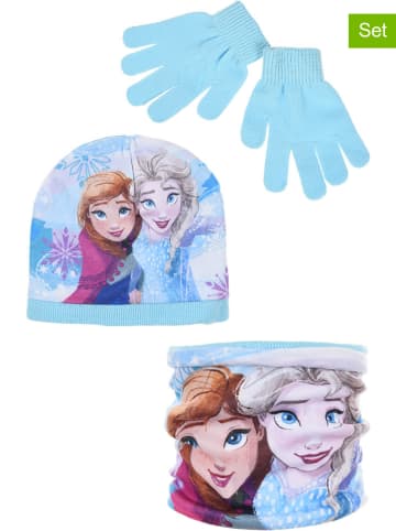 Disney Frozen 3-delige winteraccessoires set "Frozen" lichtblauw