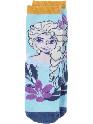 Disney Frozen Skarpety "Kraina Lodu" w kolorze błękitnym