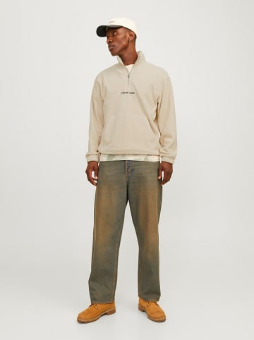 Jack & Jones Fleece trui crème