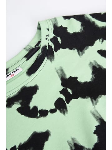 MOKIDA Sweatshirt in Mint/ Schwarz