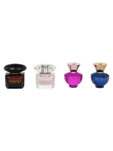 Versace 4-delige set: "Miniatures" - 2 x eau de parfum en 2x eau de toilette, elk 5 ml