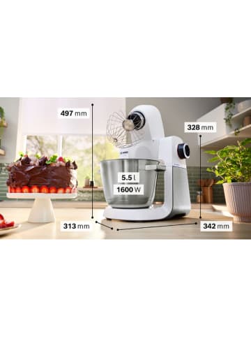 Bosch Kleingeräte Küchenmaschine "Mum 6" in Weiß - 1.600 W