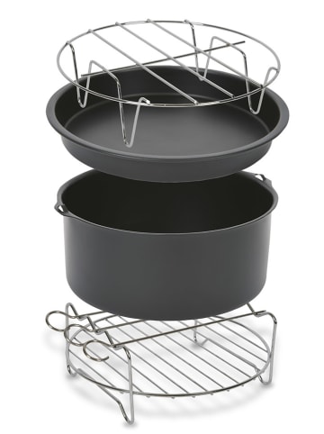 Tefal Easy Fry-Zubehör in Schwarz/ Silber