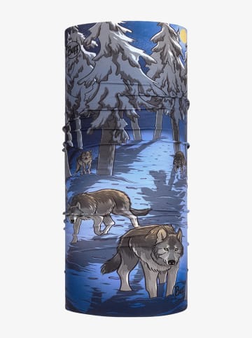 Buff Colsjaal "EcoStretch" blauw/grijs