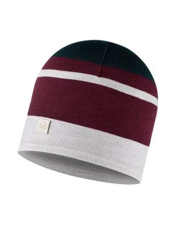 Buff Muts "Merino Move" wit/bordeaux