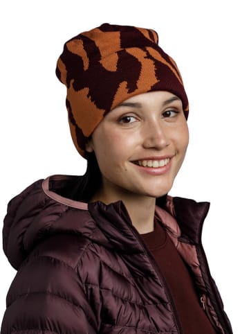 Buff Mütze "Kyre" in Bordeaux/ Orange