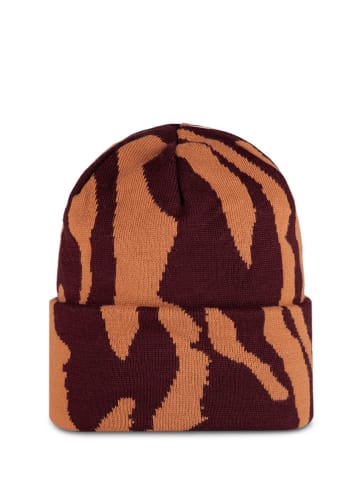 Buff Muts "Kyre" bordeaux/oranje