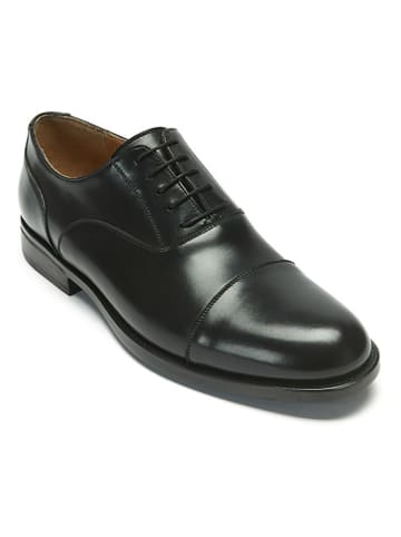 British Passport Leder-Schnürschuhe in Schwarz