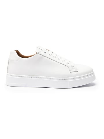 British Passport Leder-Sneakers in Weiß