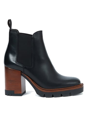 British Passport Leder-Stiefeletten in Schwarz