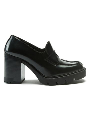 British Passport Leren mocassins zwart