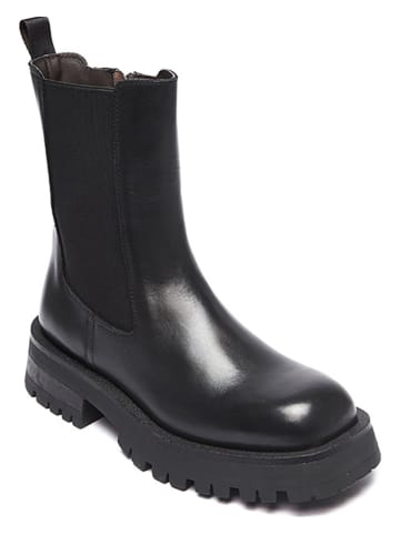 British Passport Leren boots zwart