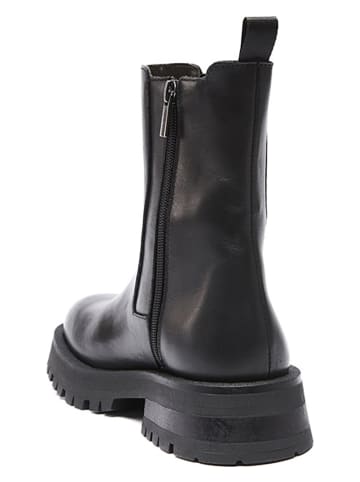 British Passport Leren boots zwart