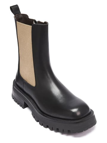 British Passport Leren boots zwart