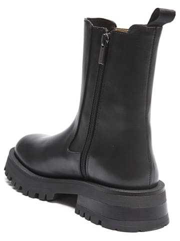 British Passport Leren boots zwart