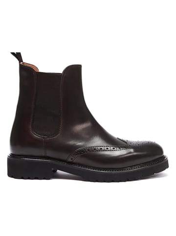 British Passport Leren chelseaboots bruin