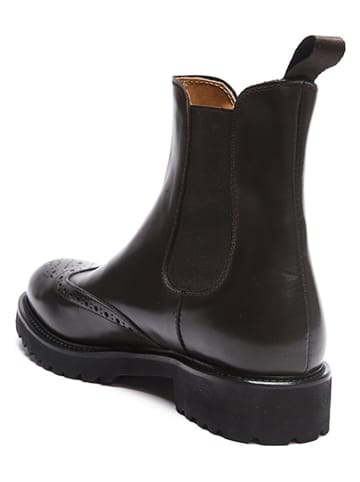 British Passport Leren chelseaboots bruin