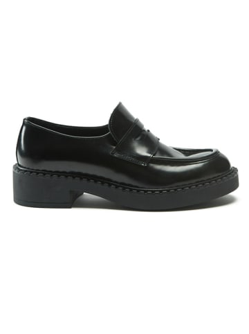 British Passport Leren mocassins zwart
