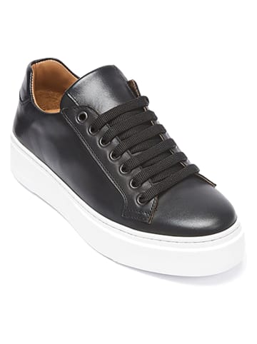 British Passport Leren sneakers zwart