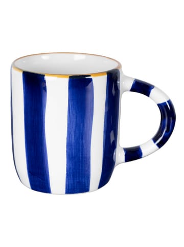 The Wild Hug Tasse "Minerva" in Weiß/ Blau - (H)9 cm