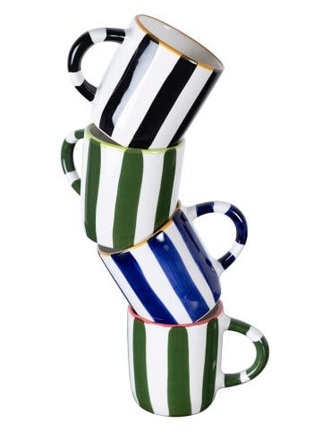 The Wild Hug Kubek "Minerva" w kolorze biało-niebieskim - wys. 9 cm