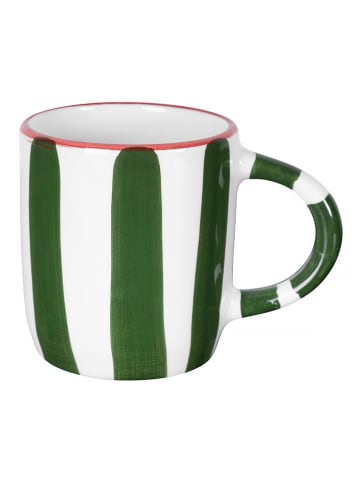 The Wild Hug Kubek "Minerva" w kolorze biało-zielonym - wys. 9 cm