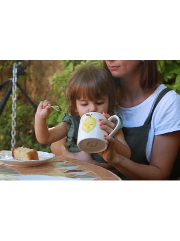 The Wild Hug Kop "Lemmon" wit/geel - (H)9 cm