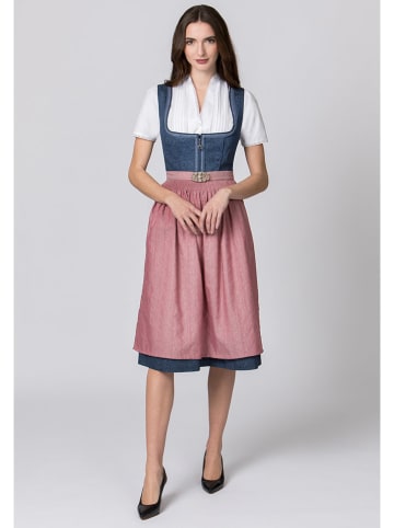 Stockerpoint Dirndl "Roseline" w kolorze granatowo-szaroróżowym