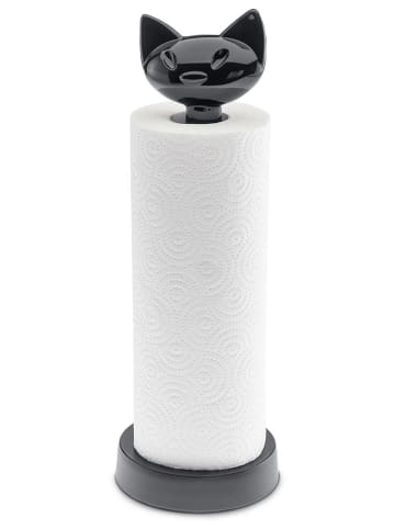 koziol Küchenrollenhalter "Miao" in Schwarz - (H)36,9 cm