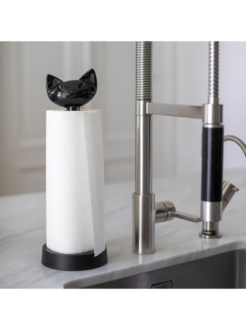 koziol Uchwyt "Miao" w kolorze czarnym na ręcznik papierowy - wys. 36,9 cm