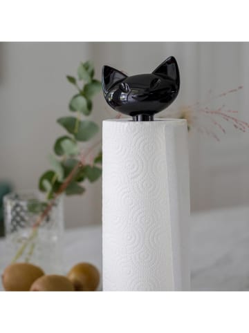 koziol Uchwyt "Miao" w kolorze czarnym na ręcznik papierowy - wys. 36,9 cm