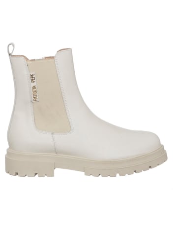 Patrizia Pepe Leren boots crème