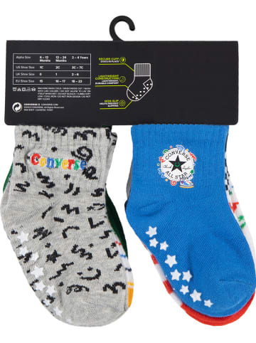 Converse 6-delige set: antislipsokken meerkleurig